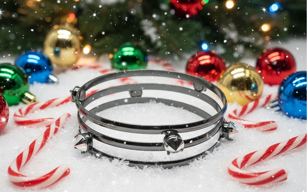 Exciting Triple Bangle Spike Bracelet