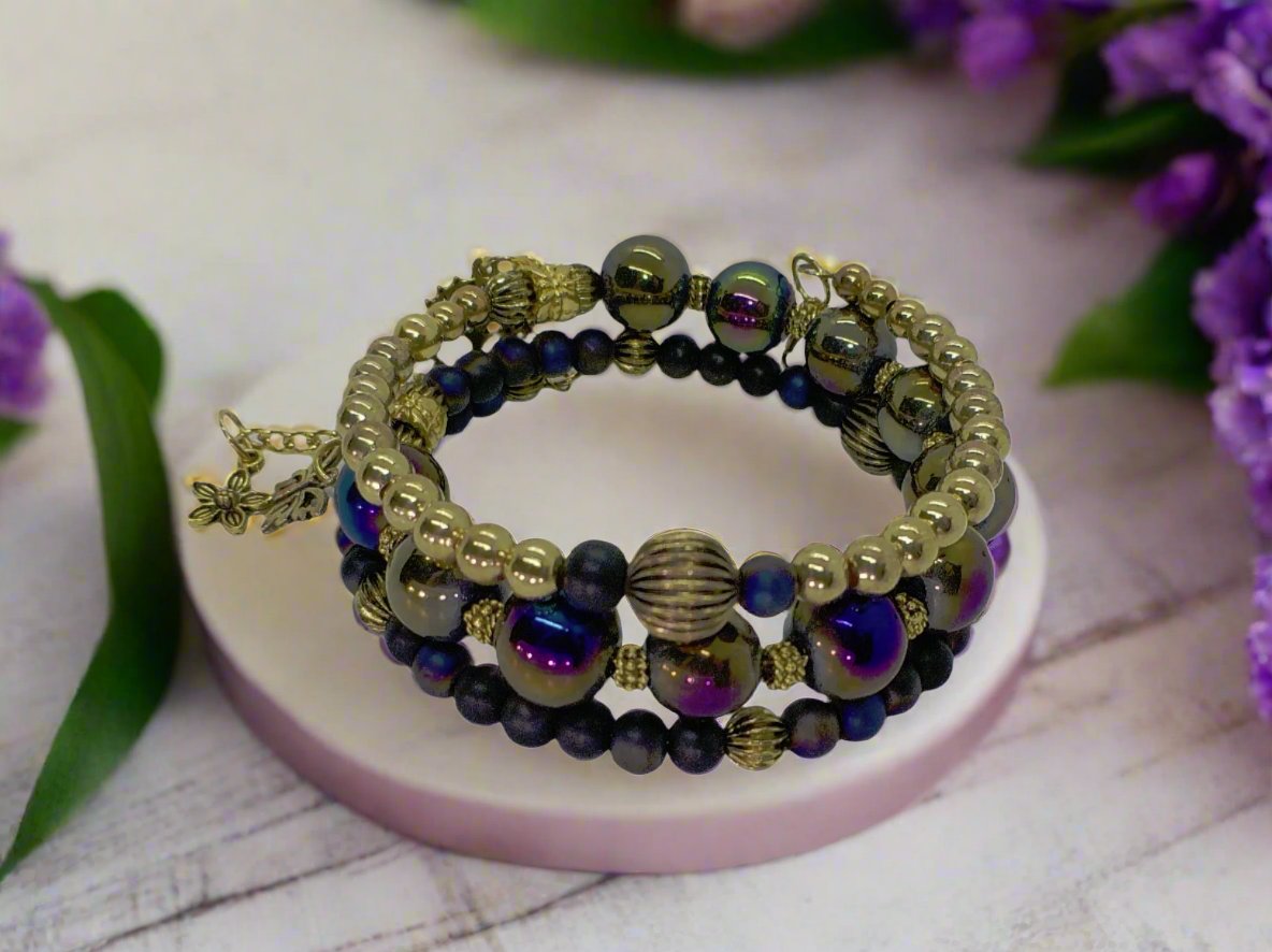 Go To: https://www.artistryjewelry.net/products/amazing-purple-dreams-bracelet