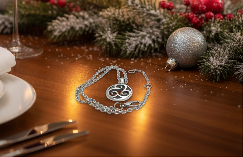 Triple Spiral Necklace