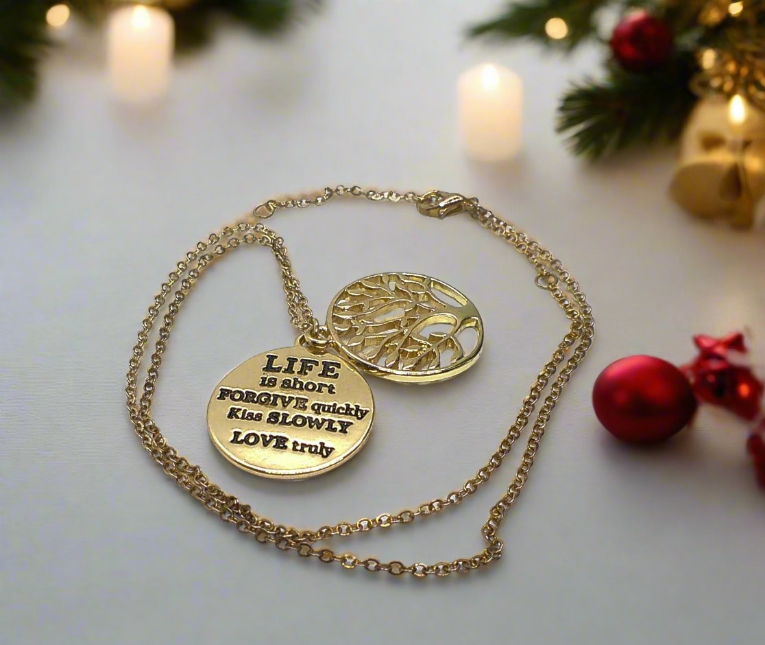 Inspirational Message Necklace