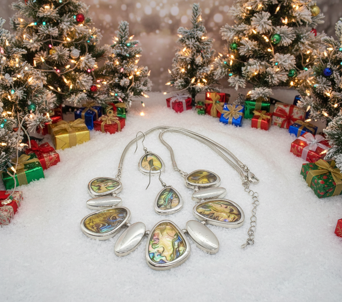 Gorgeous Abalone Necklace Set