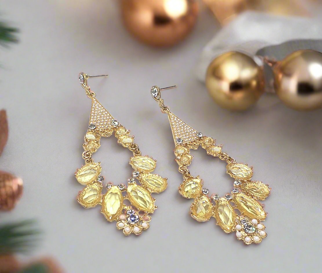 Beautiful Rose Gold Chandelier Earring