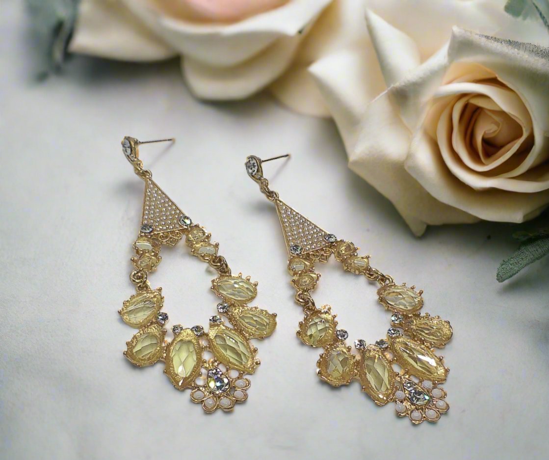 Beautiful Rose Gold Chandelier Earring