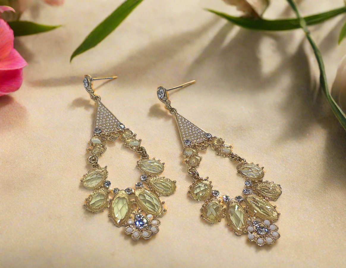 Beautiful Rose Gold Chandelier Earring