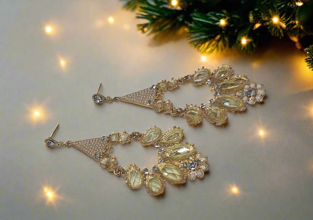 Beautiful Rose Gold Chandelier Earring