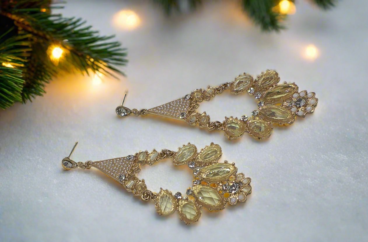 Beautiful Rose Gold Chandelier Earring