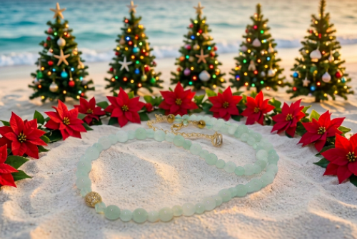 Alluring Burness Jade, Crystal and Hematite Beaded Necklace by Artistry Jewelry