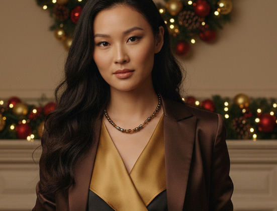 Amazing Crystal and Druk Brown Beaded, One-of-a-Kind, Necklace *handcrafted by Artistry Jewelry*