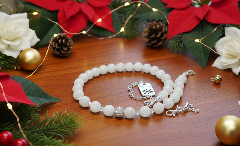 Dazzling White Moonstone and Crystal Necklace