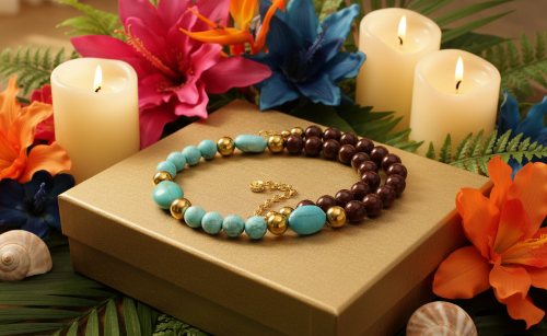 Gorgeous Pearl Maroon beads, Natural Matte Turquoise, Crystal, and Hematite, Beaded Necklace-crafted by Artistry Jewelry
