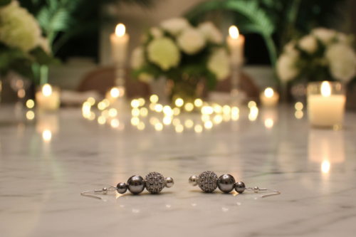 Elegant Silver and Crystal Drop Earrings