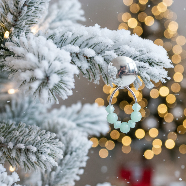 Perfect Burness Jade and Crystal Mint Green Earrings
