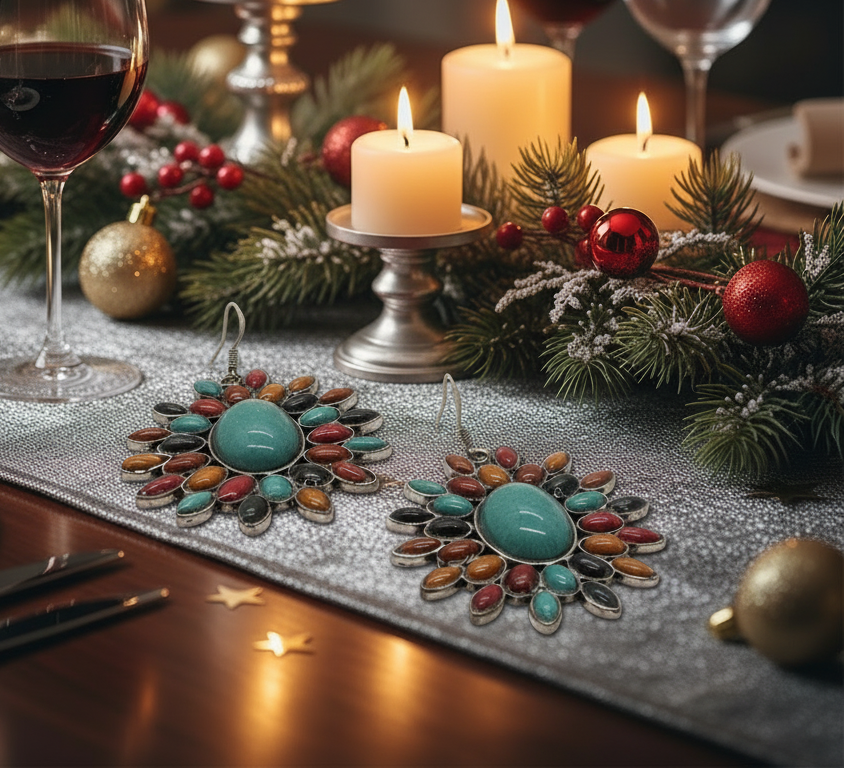 Perfect Sunburst Multi Colored Earrings