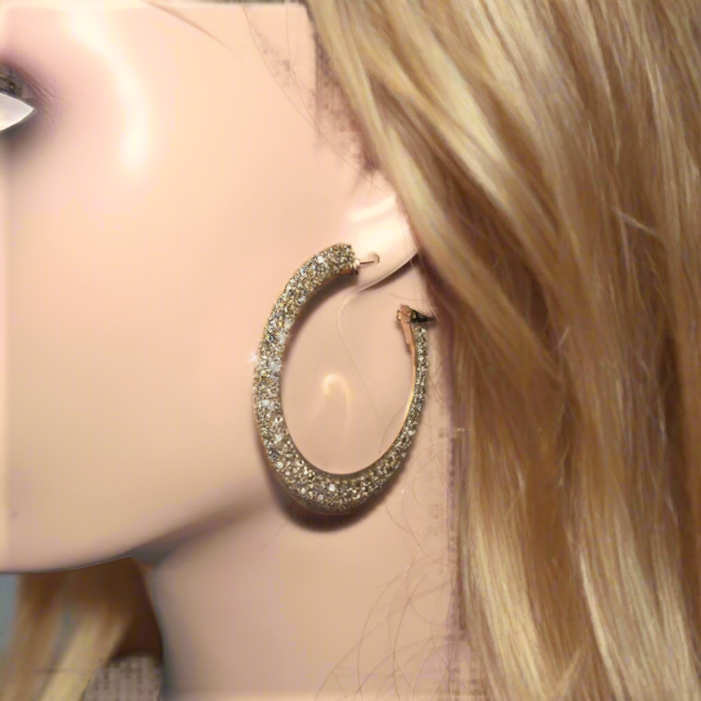 Dazzling Gold Hoop Earrings