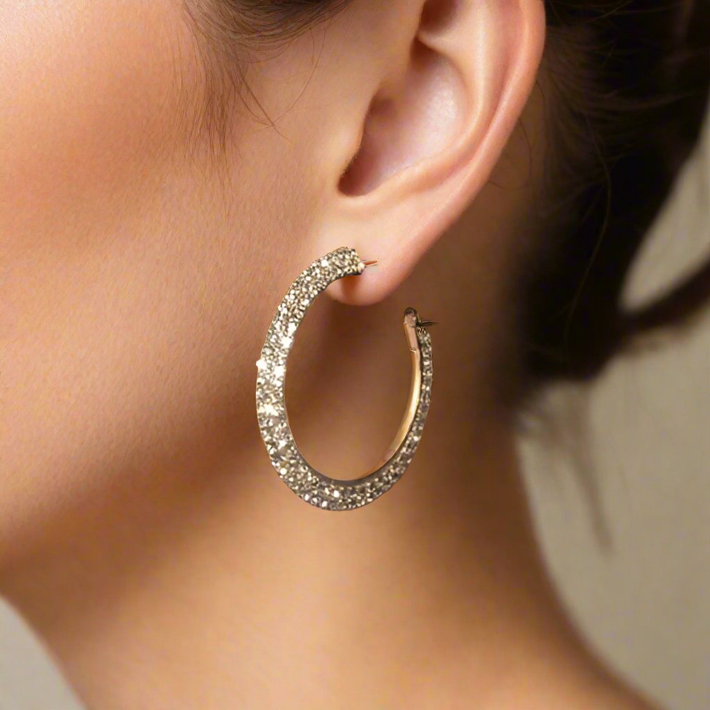 Dazzling Gold Hoop Earrings
