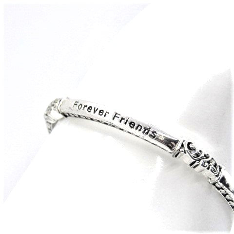 Lovely "Sisters and Friends" Inspirational Bracelet