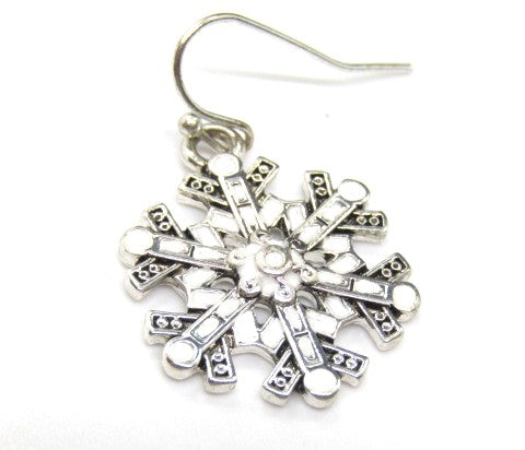 Beautiful Soft White Snowflake Earrings