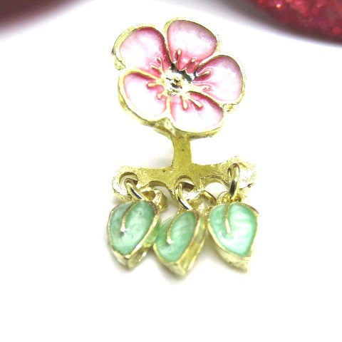 Beautiful Flowers and Leaves Hanging Ear Jackets
