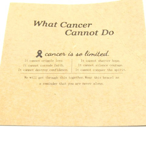 What Cancer Cannot Do! Bracelet