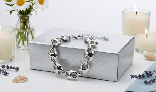 Beautiful Silver Mariner Chain Bracelet