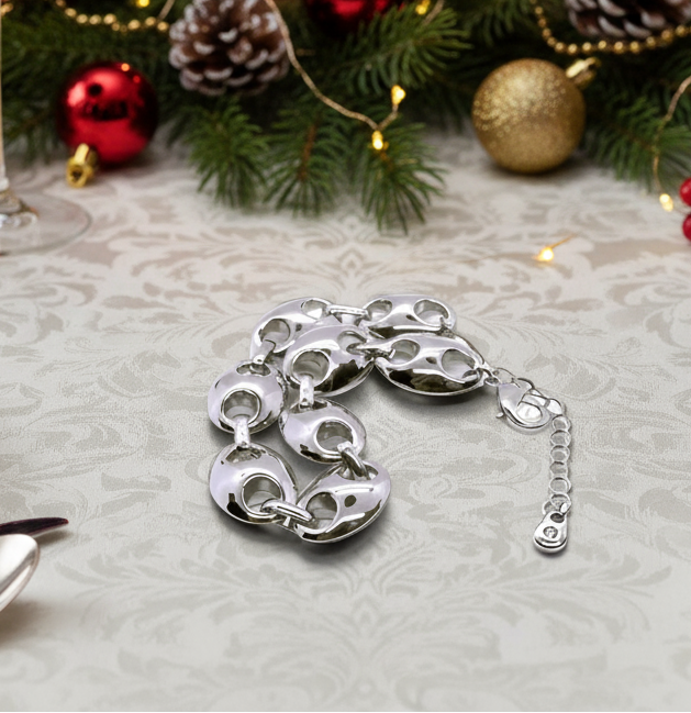 Beautiful Silver Mariner Chain Bracelet