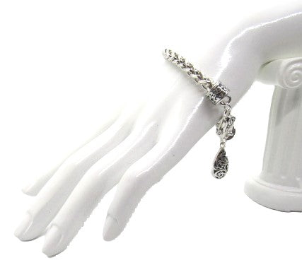Stunning Bali Filigree Silver Chain Bracelet