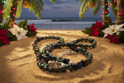 Tantalizing Blue Goldstone and Crystal Necklace