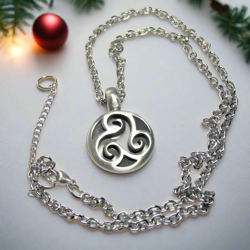 Triple Spiral Necklace