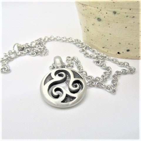 Triple Spiral Necklace