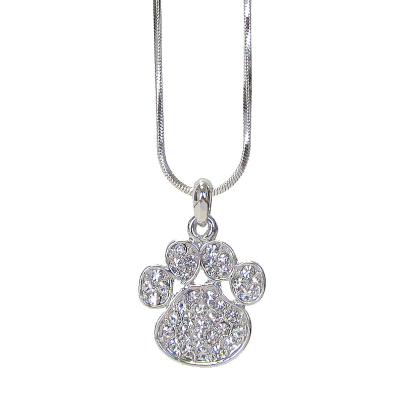 Wonderful Crystal Paw Pendant