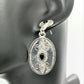 Special Silver Oval Fashion Earrings
