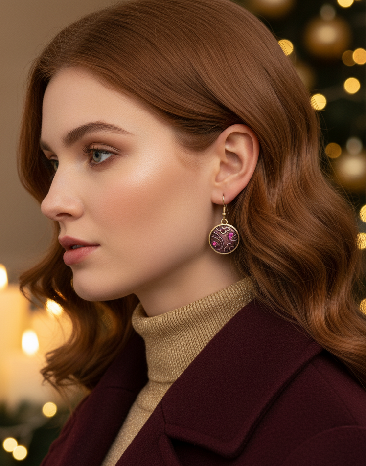 Lovely Purple Earrings