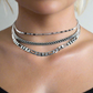 Flattering Triple Chain Necklace