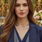 Flattering Triple Chain Choker Necklace