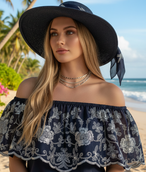 Flattering Triple Chain Choker Necklace
