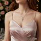 Stunning Heart and Cross Pendant Necklace