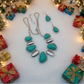 Fabulous Turquoise and Silver Necklace Set