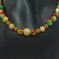Fabulous Natural Green & Red Imperial Jasper, Gold Hematite, and CZ, Semi-precious, One-of-a-Kind,Beaded Necklace-handcrafted by Artistry Jewelry