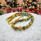 Fabulous Natural Green & Red Imperial Jasper, Gold Hematite, and CZ, Semi-precious, One-of-a-Kind,Beaded Necklace-handcrafted by Artistry Jewelry