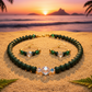 Gorgeous Dark Green, Crystal, and Gold Druk beads, One-of-a-Kind, Beaded Necklace Set- handcrafted by Artistry Jewelry