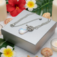 Gorgeous Baroque Teardrop Crystal, Rolo Chain Necklace - by Artistry Jewelry