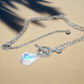 Gorgeous Baroque Teardrop Crystal, Rolo Chain Necklace - by Artistry Jewelry