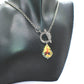 Gorgeous Baroque Teardrop Crystal, Rolo Chain Necklace - by Artistry Jewelry