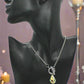 Gorgeous Baroque Teardrop Crystal, Rolo Chain Necklace - by Artistry Jewelry