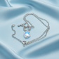 Gorgeous Baroque Teardrop Crystal, Rolo Chain Necklace - by Artistry Jewelry