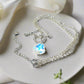 Gorgeous Baroque Teardrop Crystal, Rolo Chain Necklace - by Artistry Jewelry