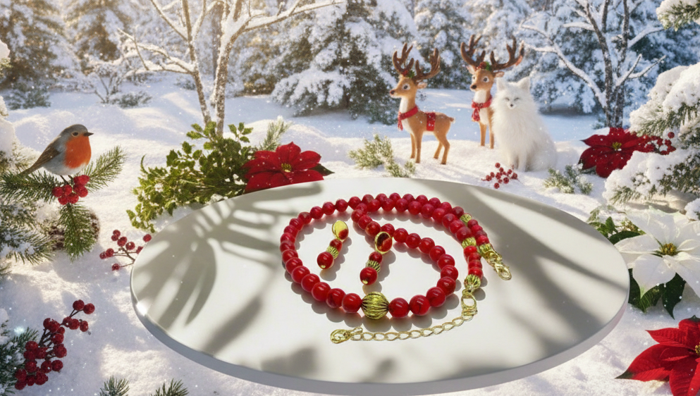 Beautiful Natural Red and Black Vein Turquoise, One-of-a-Kind, Semi-precious,  Necklace Set- handcrafted by Artistry Jewelry