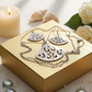 Stunning Silver Pendant, Rhinestones, and Silver Stainless Steel Chain Necklace Set, One-of-a-Kind, Created by Artistry Jewelry