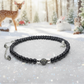 Lovely Black Pearl Beads, Cubic Zirconia, and Silver Rondelles, One-of-a-Kind, Beaded Necklace-handcrafted by Artistry Jewelry