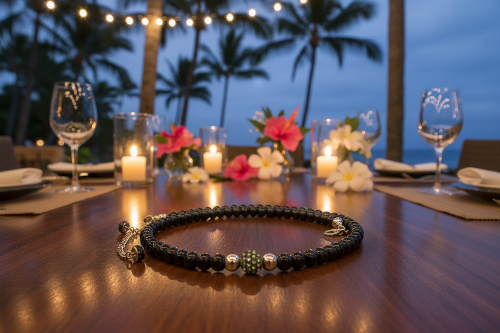 Lovely Black Pearl Beads, Cubic Zirconia, and Silver Rondelles, One-of-a-Kind, Beaded Necklace-handcrafted by Artistry Jewelry